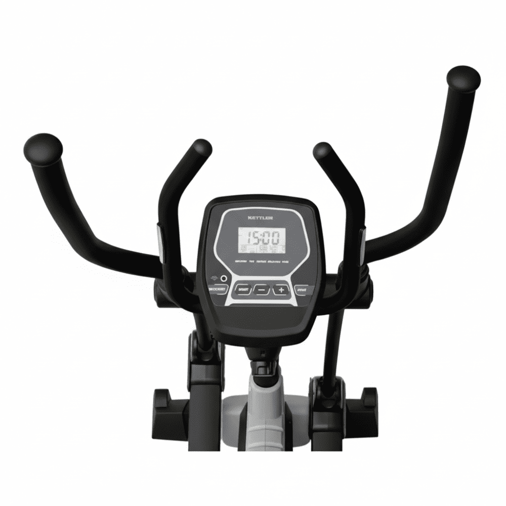 KETTLER AXOS NOVA M elipsinio treniruoklio - priekinis vaizdas su judančiomis rankenomis